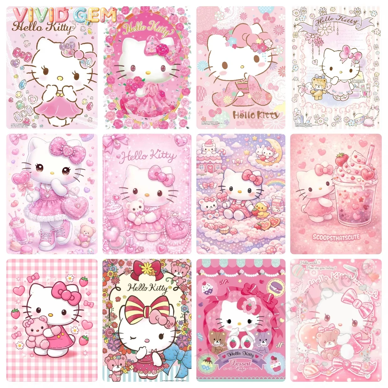 5D Diamond Painting Kit Full Drill - VIVID GEM Sanrio 5D DIY Diamond