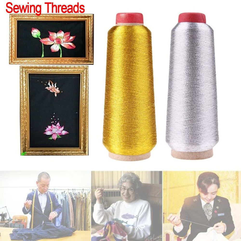 Cotton Embroidery Thread Skeins - Gold/Silver Embroidery Threads Computer Cross-stitch Thread