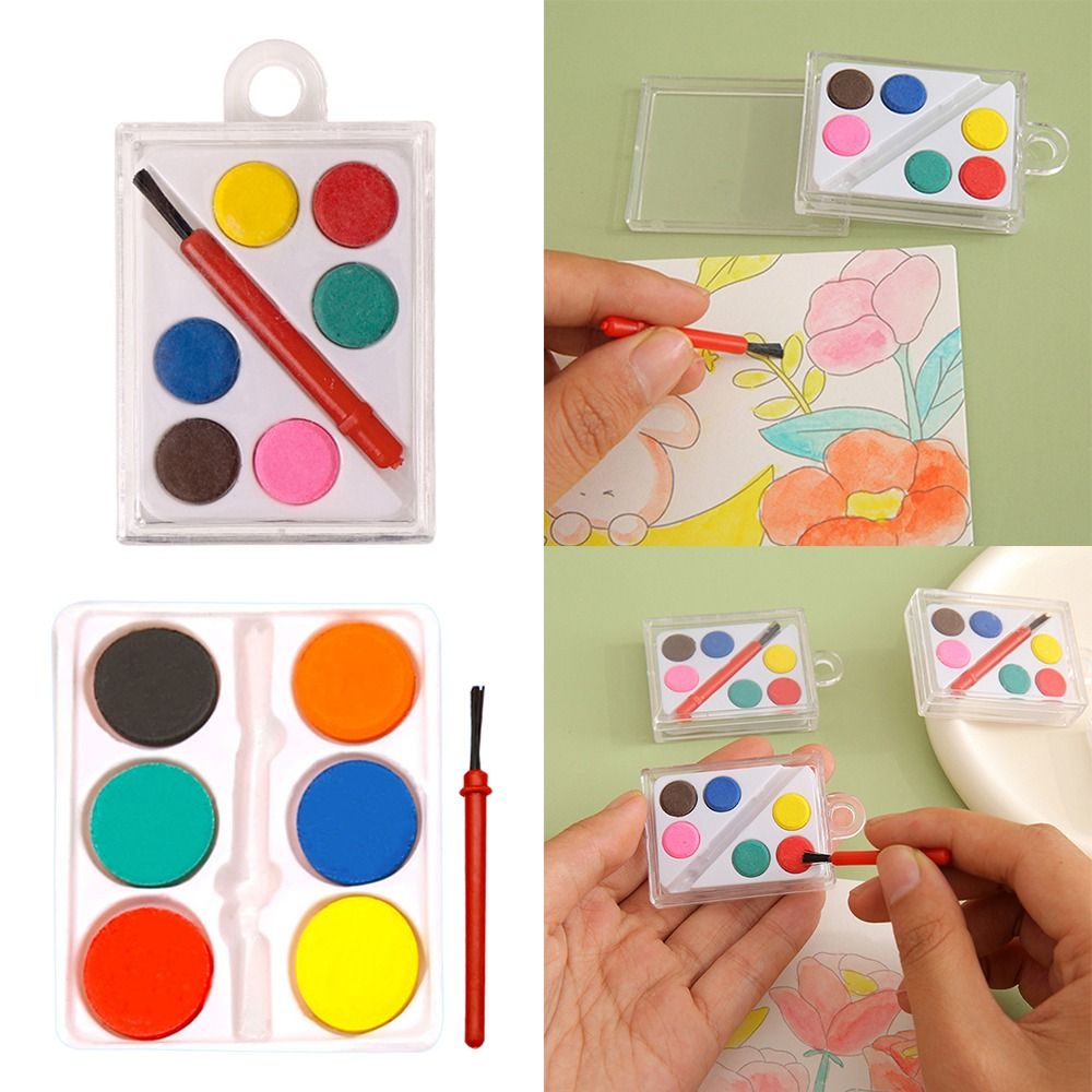 Watercolor Paint Set Solid Pigment - High Quality with Painting Brush Watercolor