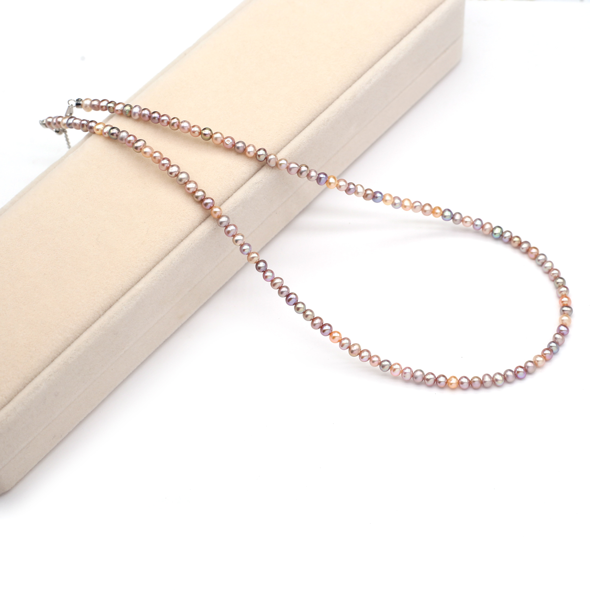 Beading - Real Natural Freshwater Pearl Necklace 3-4mm