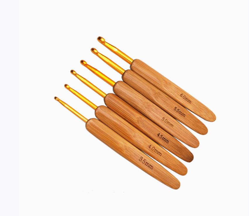 Bamboo Wooden Handle Crochet H - Wooden Crochet Hooks Ergonomic Handle review and price