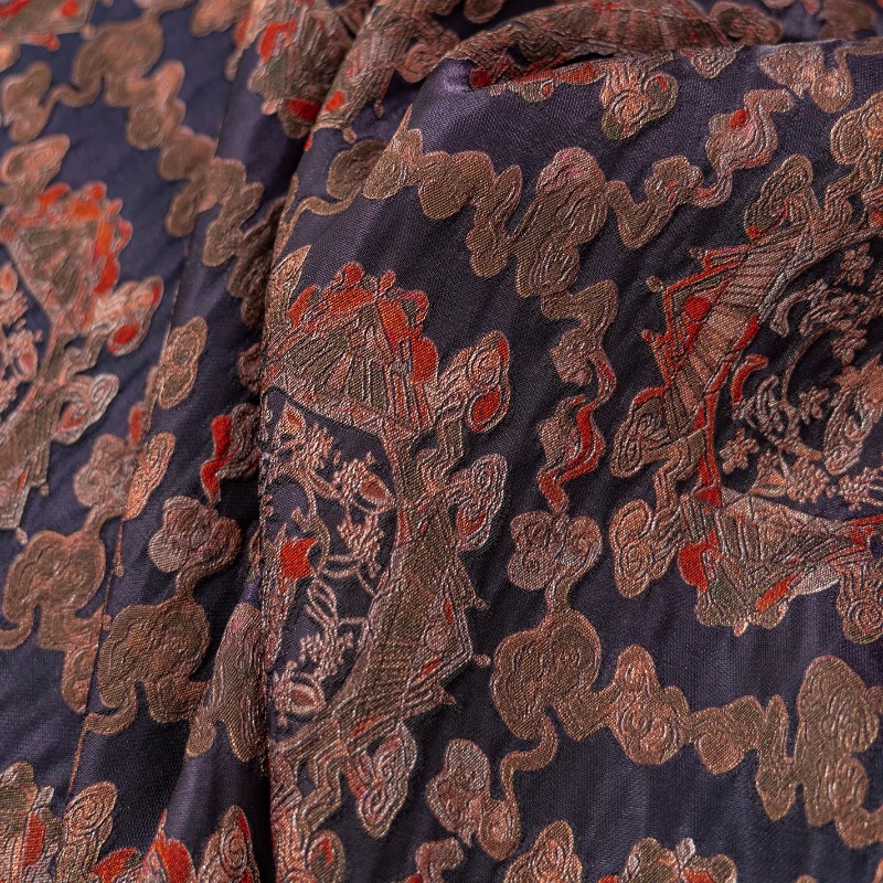 Purple Red Rayon Floral Jacqua - Sewing review and price