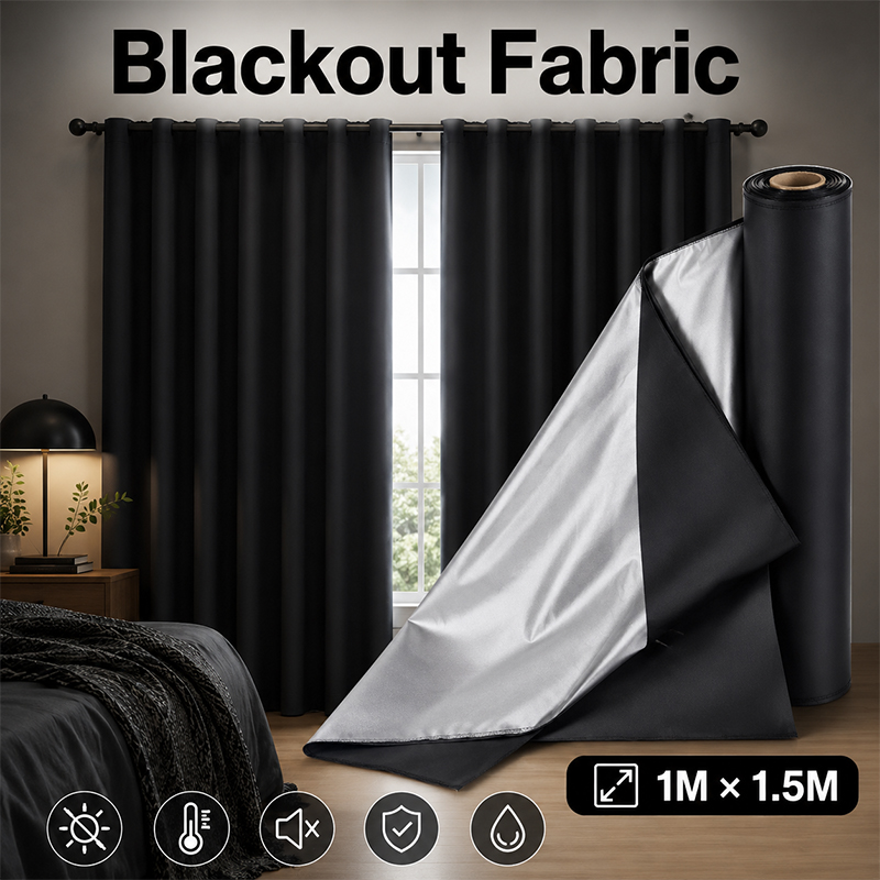 1m Black Silver Coated Blackou - Sewing review and price