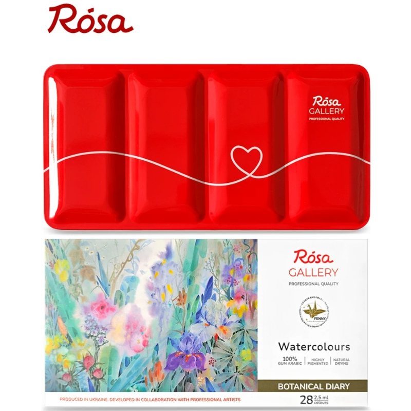 ROSA 28 Color Floral Solid Wat - Watercolor Paint Set Solid Pigment review and price
