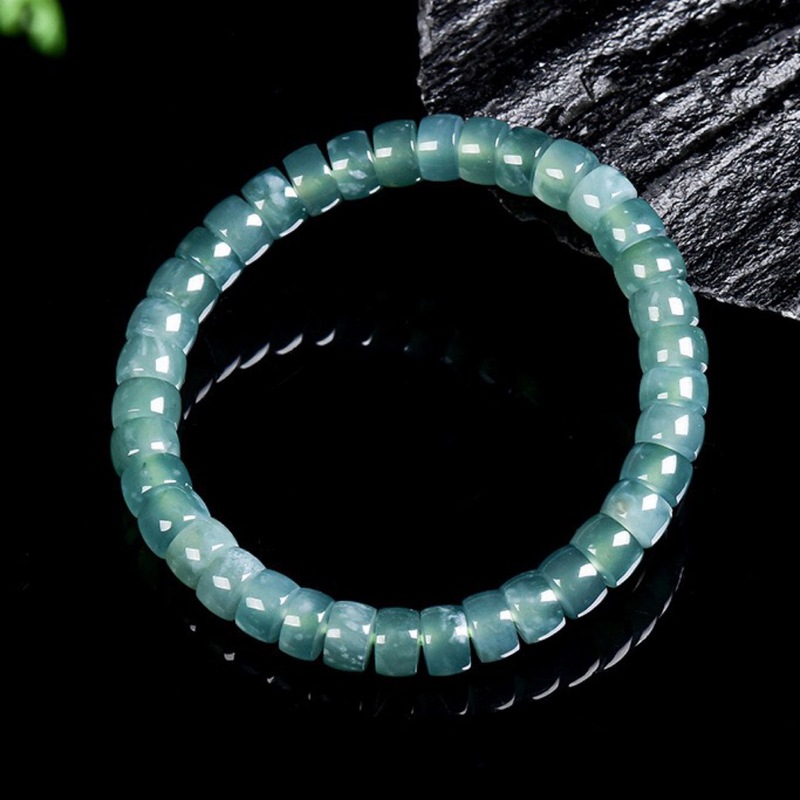 Natural Grade A Jadeite Blue W - Beading review and price