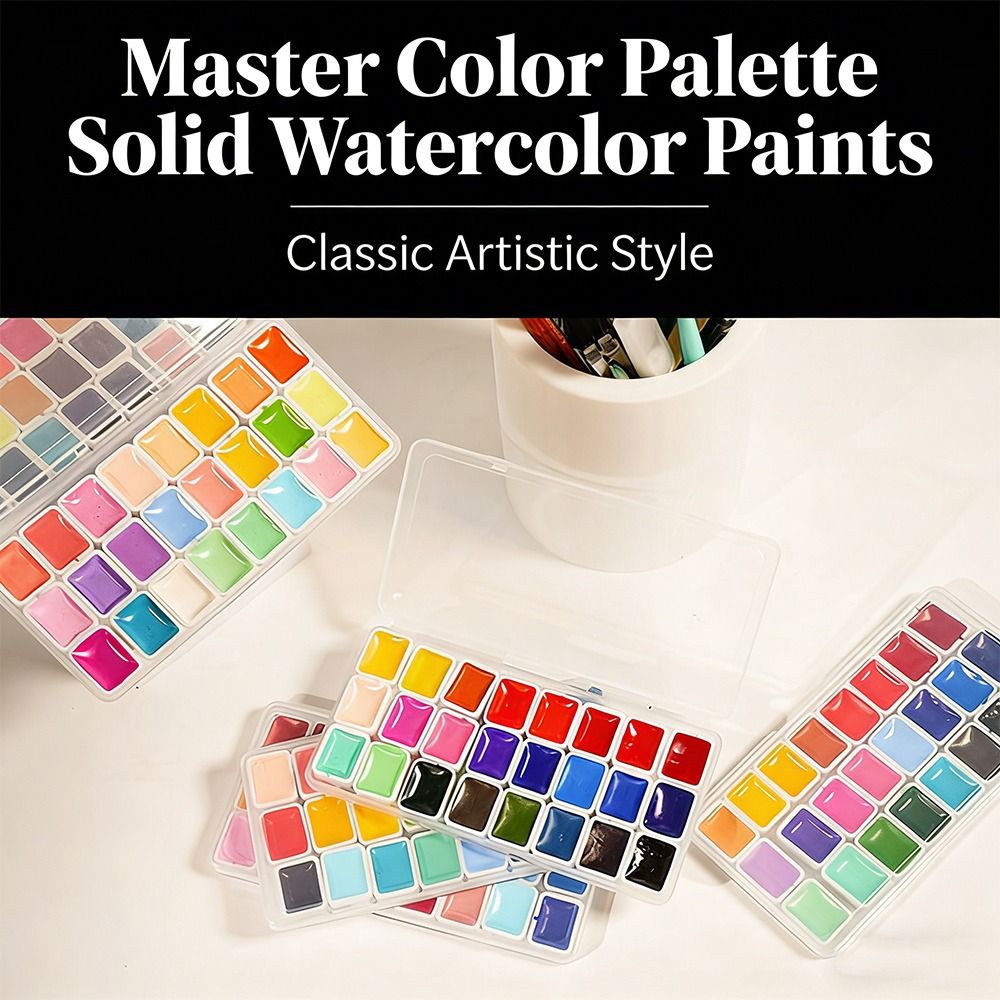 24 Colors Watercolors Paint Se - Watercolor Paint Set Solid Pigment review and price