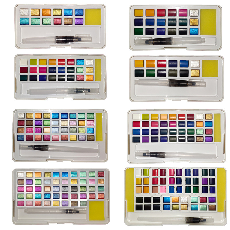 Solid Watercolor Paint Set Gli - Watercolor Paint Set Solid Pigment review and price