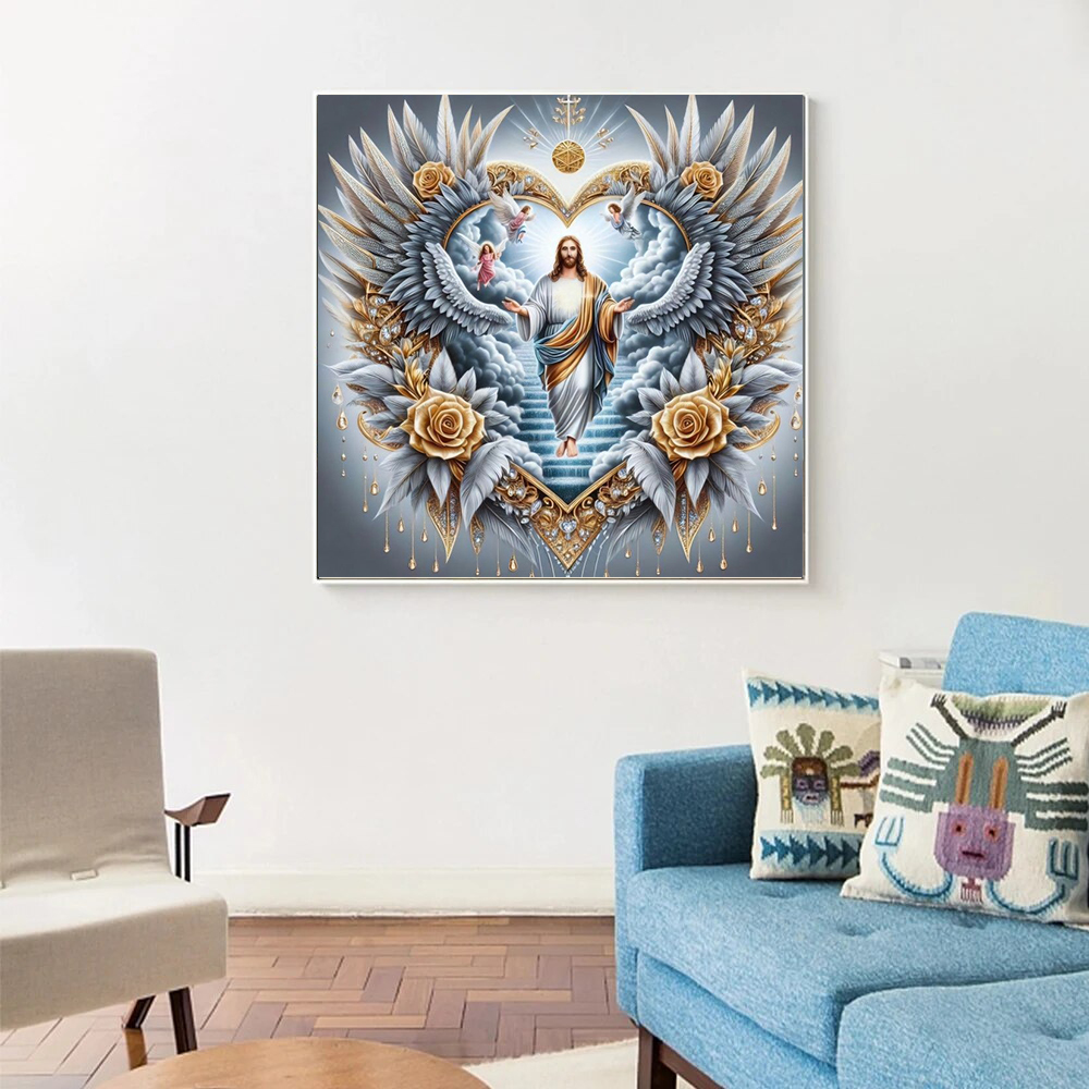 1pc frameless 5D DIY Diamond P - 5D Diamond Painting Kit Full Drill review and price