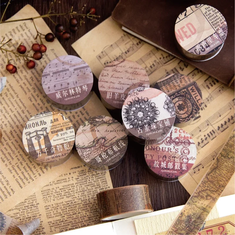 18.5mm*2m Vintage Washi Paper  - Vintage Junk Journal Scrapbooking Paper review and price