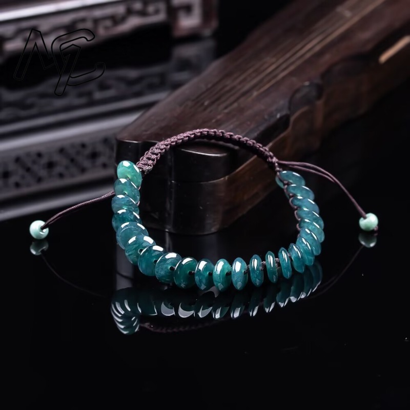 Natural Real Emerald Blue Wate - Beading review and price