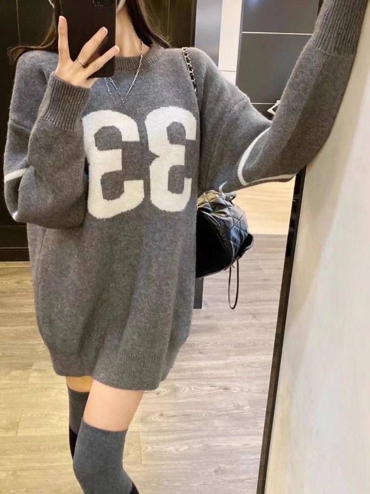 Y2K Vintage Knitted Sweater Wo - Embroidery review and price