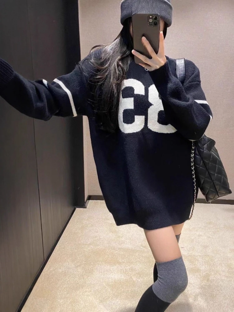 Y2K Vintage Knitted Sweater Wo - Embroidery review and price