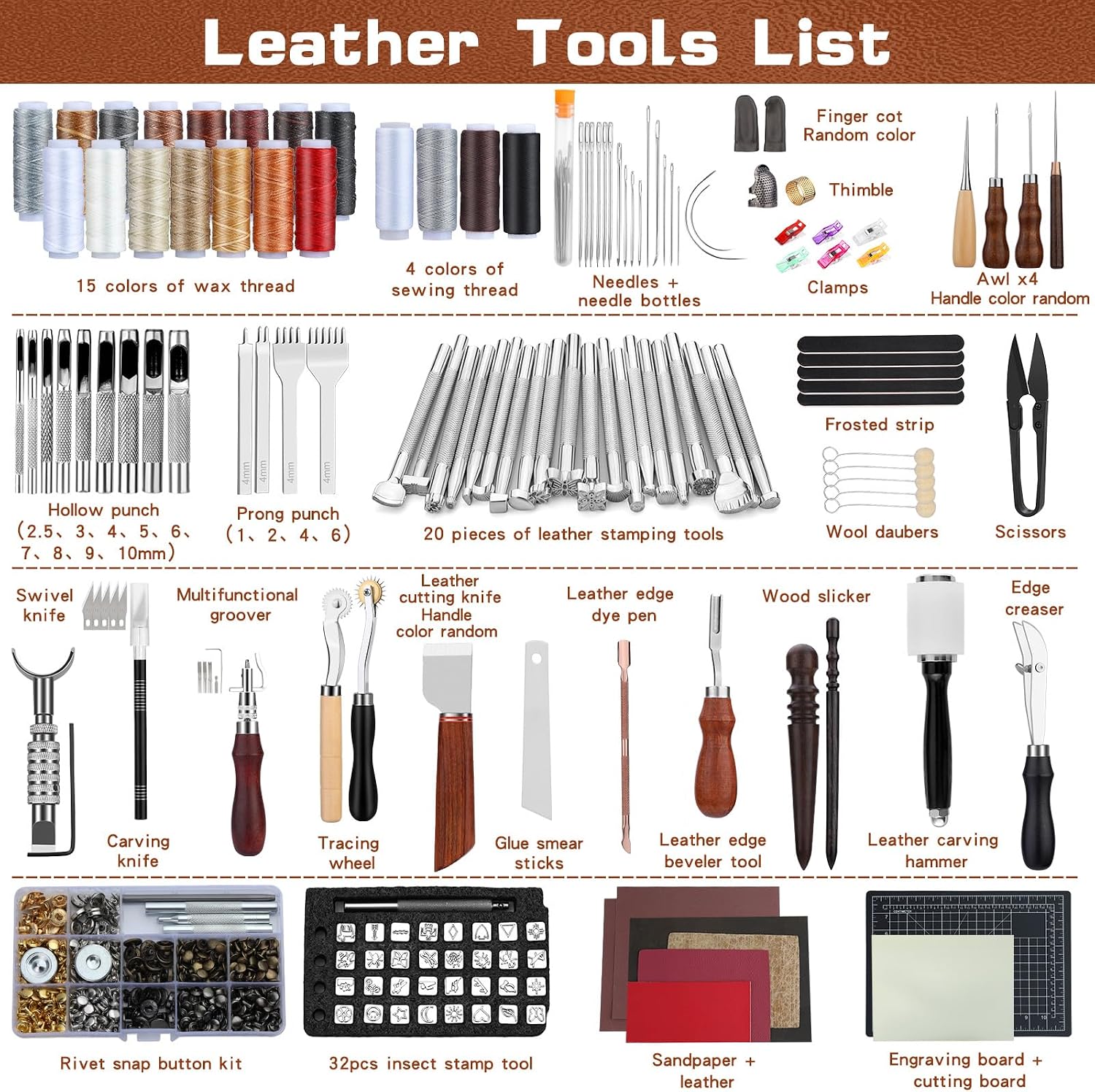 Leather Tooling Kit Leather Cr - Sewing review and price
