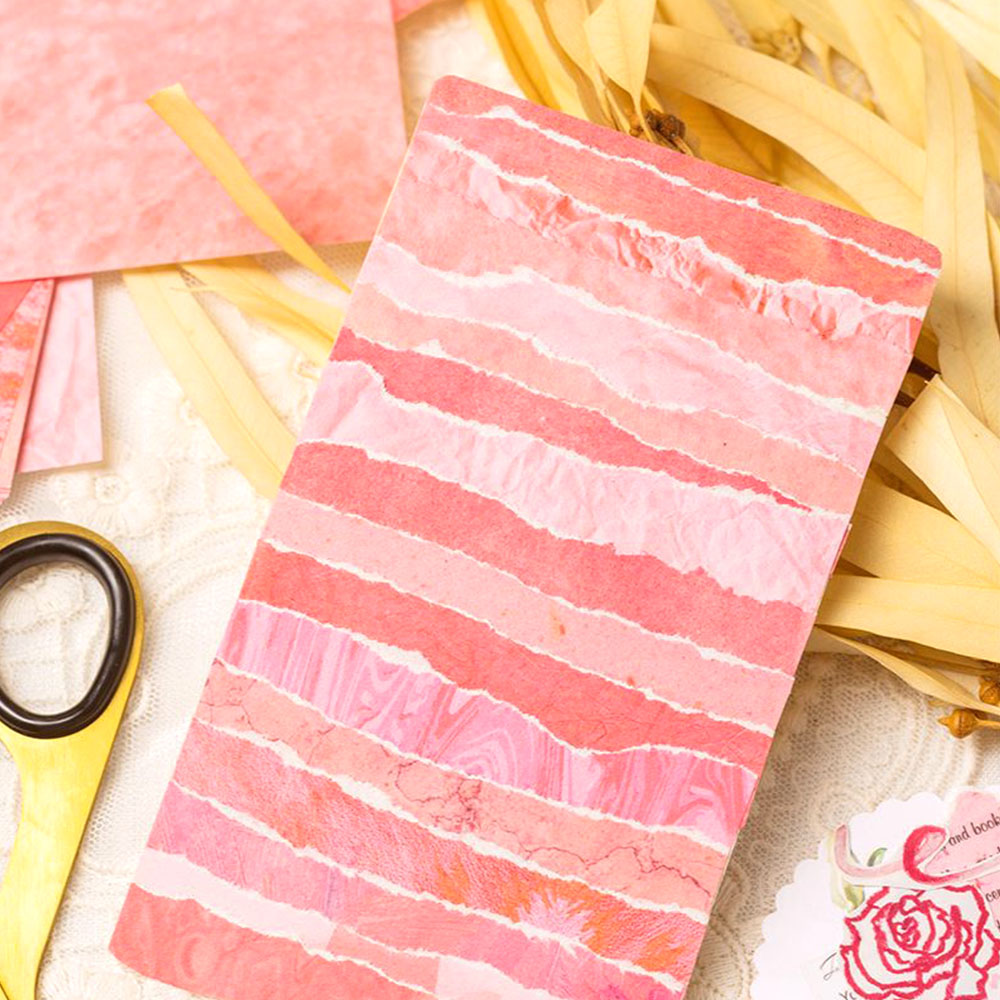 100 Pcs Colorful Texture Backg - Vintage Junk Journal Scrapbooking Paper review and price