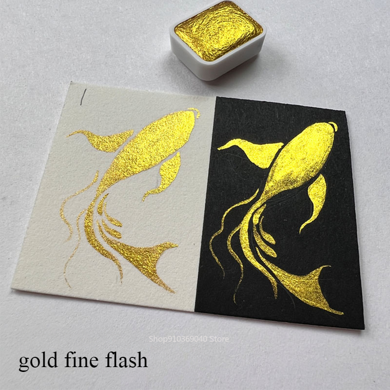 Golden Pearlescent Pigment Sol - Watercolor Paint Set Solid Pigment review and price