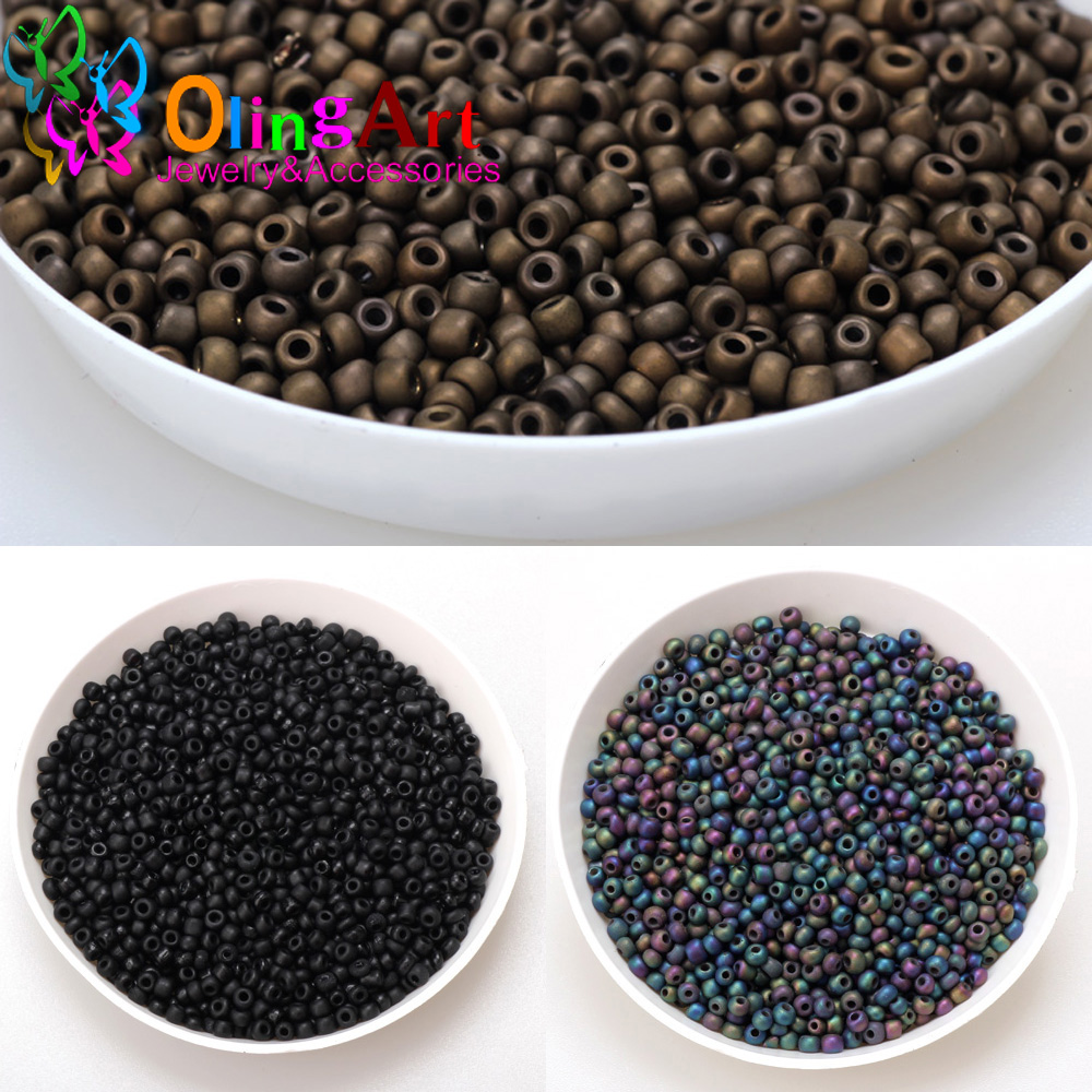 2mm 3mm 4mm Plating Matte Colo - Glass Seed Beads 2Mm Jewelry Making review and price