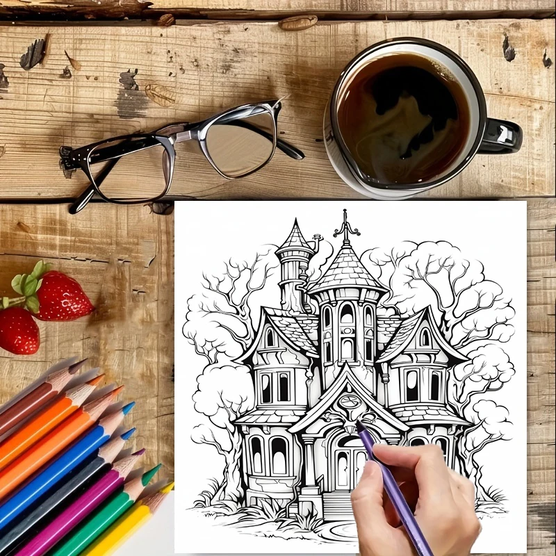 Haunted House Coloring Book fo - Painting Supplies review and price