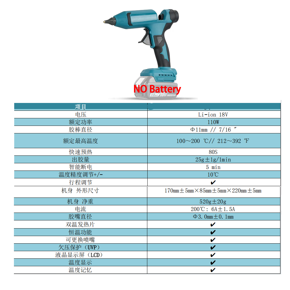 VILASTING Electric Hot Melt Gl - Hot Melt Glue Gun Cordless review and price