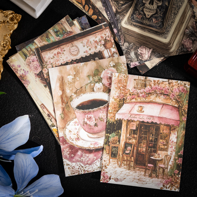 JIANQI 100Pcs Retro Handmade P - Vintage Junk Journal Scrapbooking Paper review and price
