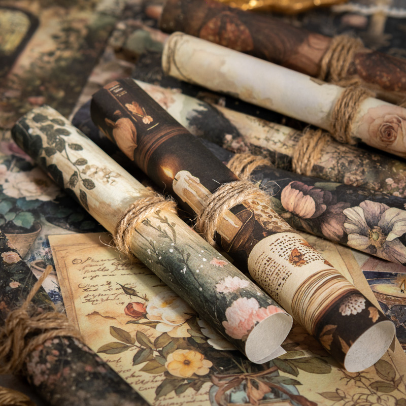 JIANQI 100Pcs Retro Handmade P - Vintage Junk Journal Scrapbooking Paper review and price