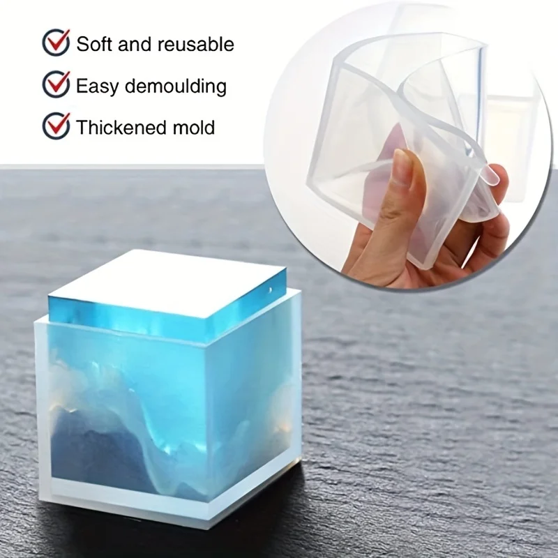 5 pcs Square Resin Mold Silico - Silicone Epoxy Resin Molds Set review and price