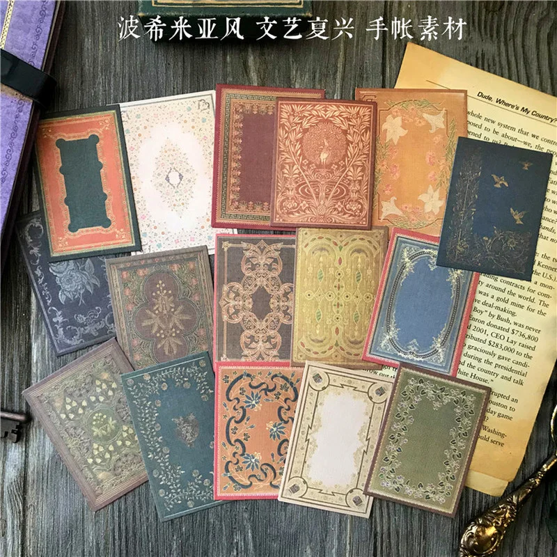 16Pcs Vintage Bohemian Cardsto - Vintage Junk Journal Scrapbooking Paper review and price