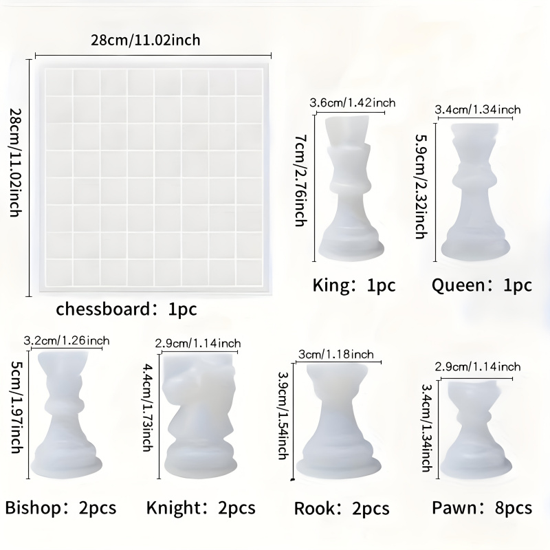 11Chessboard16Resin Silicone M - Silicone Epoxy Resin Molds Set review and price