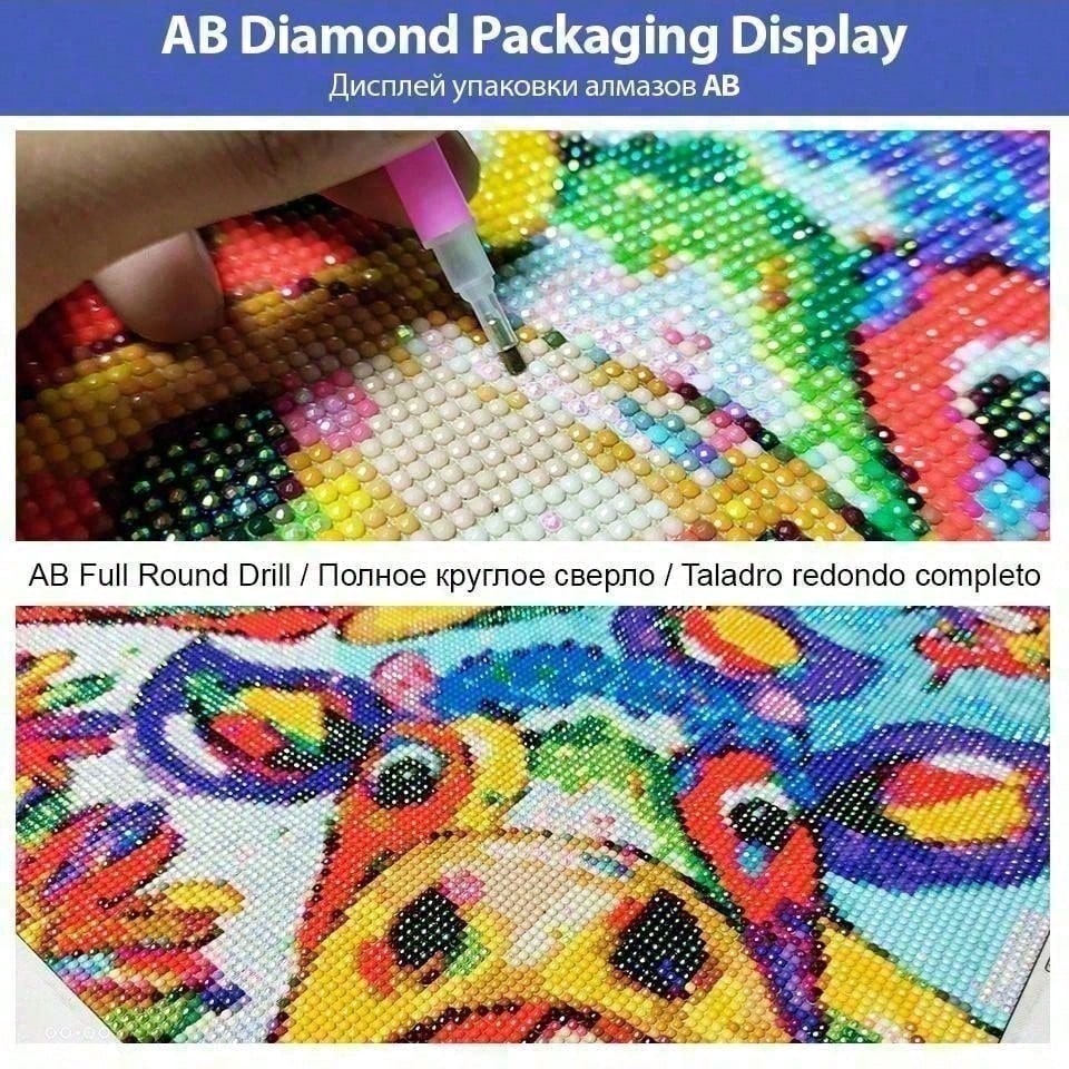 1 piece 5D DIY flocking cloth, - 5D Diamond Painting Kit Full Drill review and price