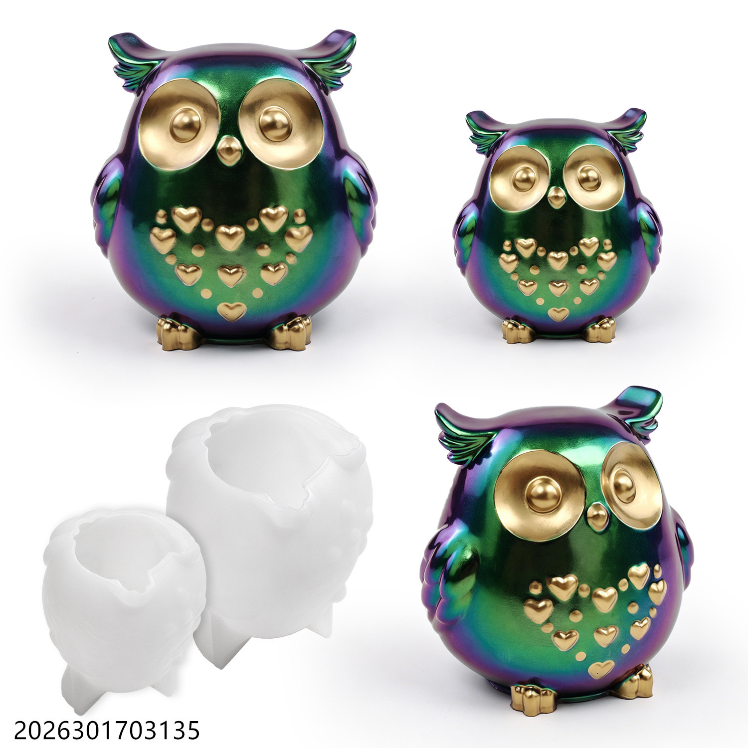 Owl Silicone Mold 3D Bird Shap - Silicone Epoxy Resin Molds Set review and price