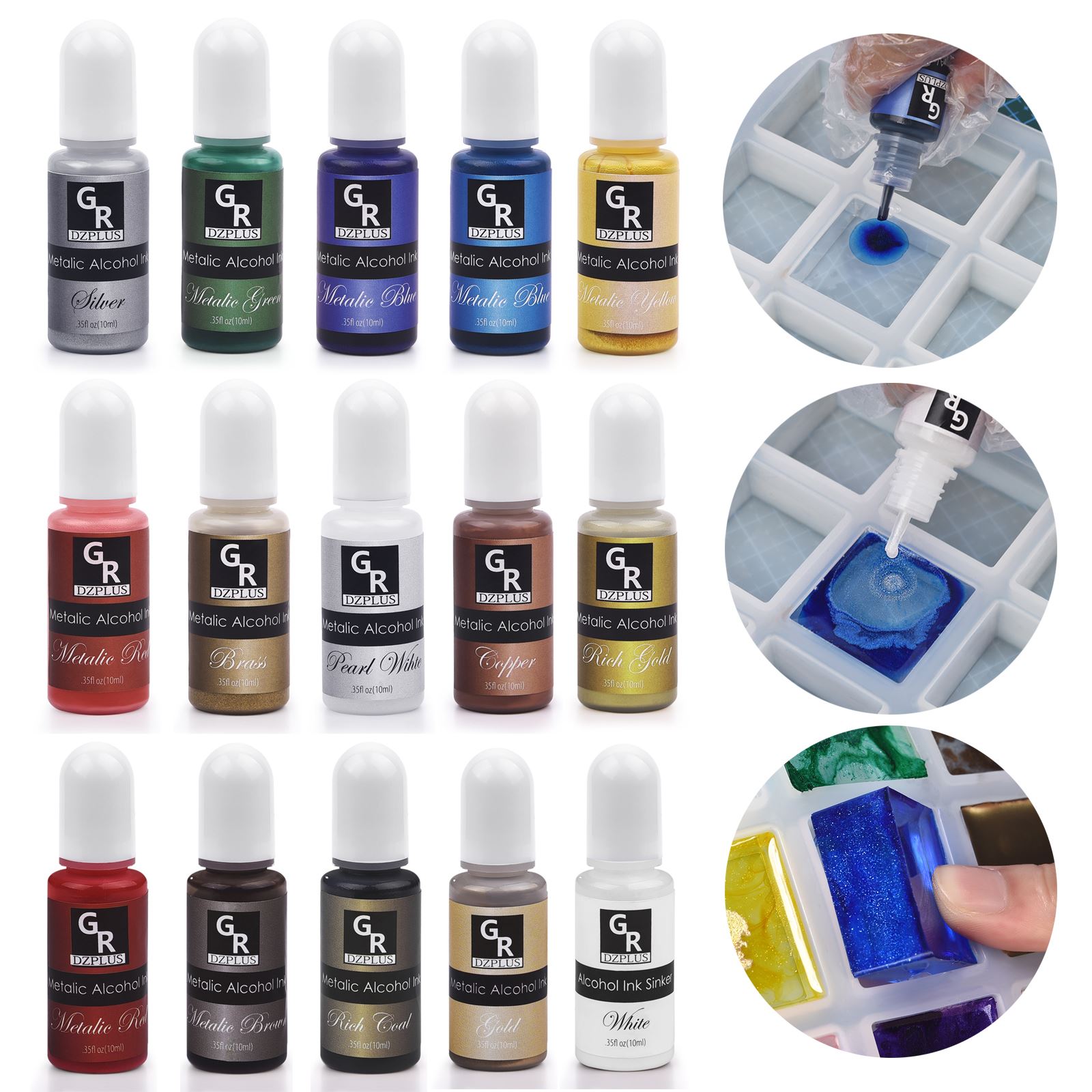 1 Set Resin Pigment Kit Art In - Silicone Epoxy Resin Molds Set review and price