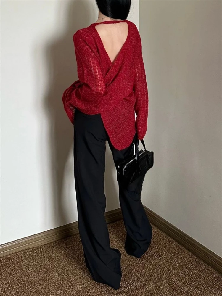 Y2K See-Through Knitted Women' - Embroidery review and price