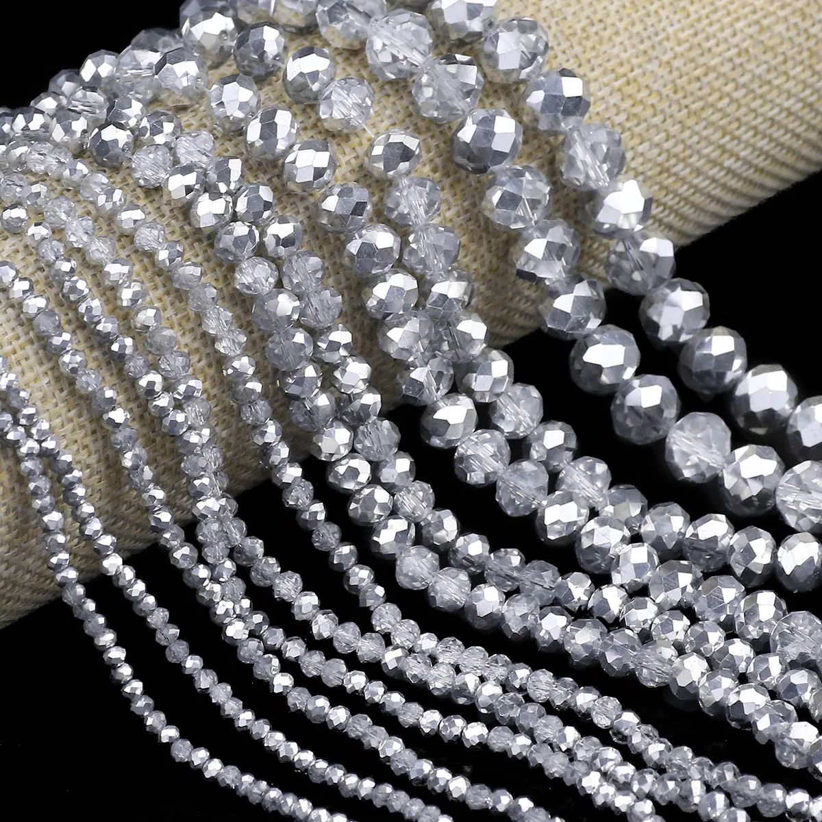 Half Silver Color Transparent  - Glass Seed Beads 2Mm Jewelry Making review and price