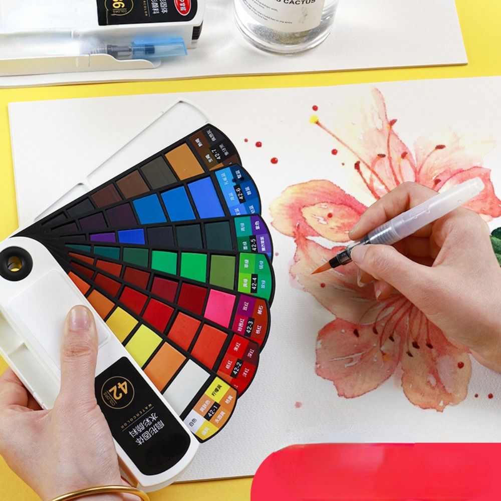 Folding Watercolor Paint Set w - Watercolor Paint Set Solid Pigment review and price