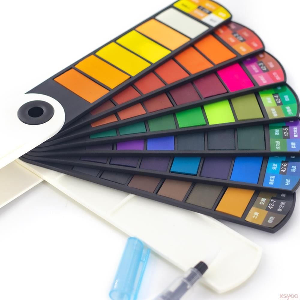 Folding Watercolor Paint Set w - Watercolor Paint Set Solid Pigment review and price